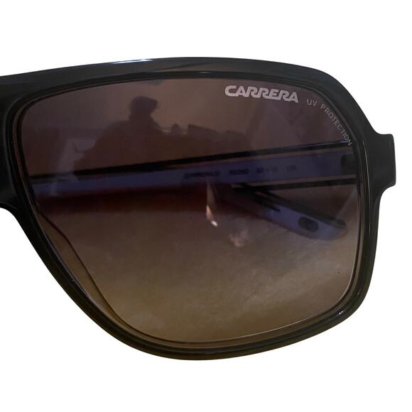 NEW Carrera 27 Black Grey Wrap Shield EYEWEAR Unisex Plastic SUNGLASSES XSZ90 - Picture 6 of 7